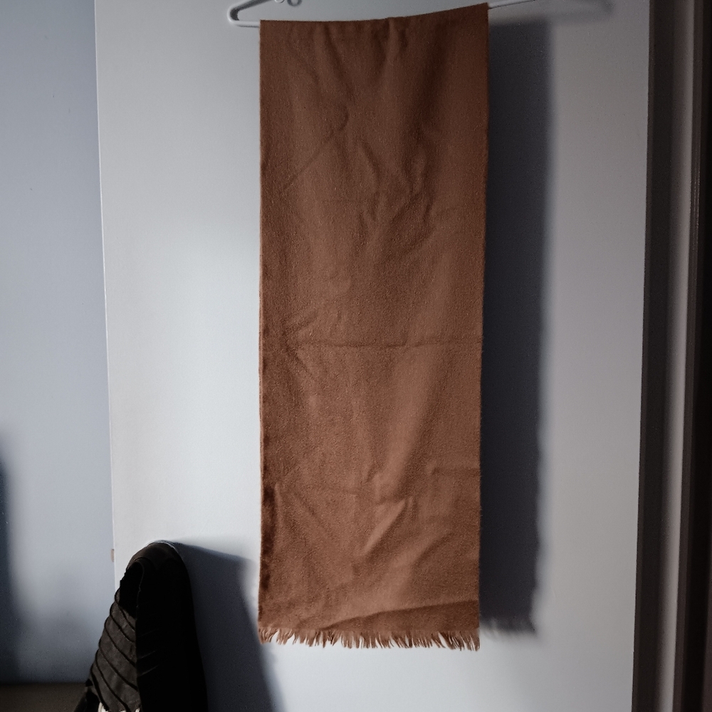 Exquisite Quality 100% Cashmere Tan Camel Scarf Muffler